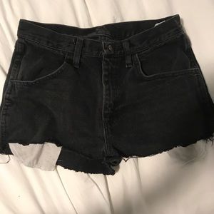 Black Jean Shorts